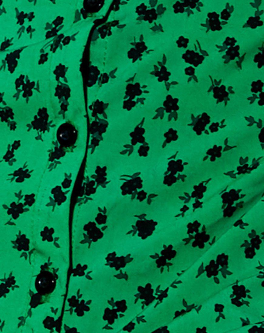 Larin Midi Dress in Dainty Daisy Green sold by Motel Rocks product image thumbnail 5