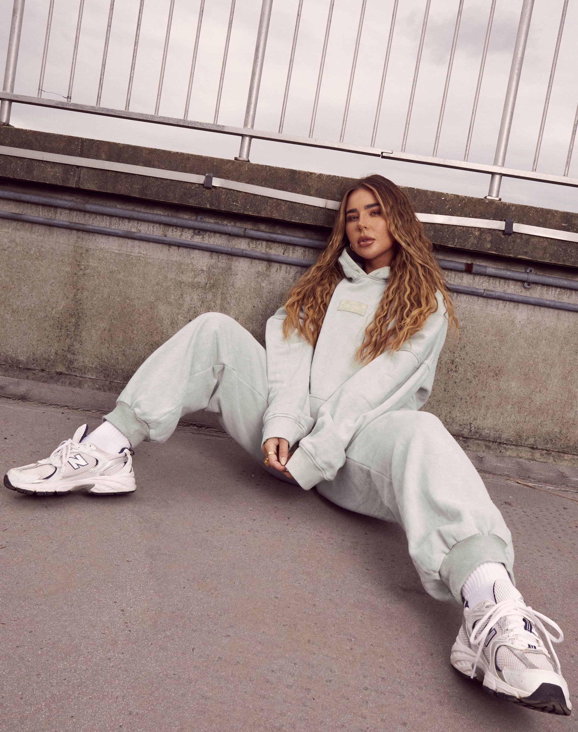 Oversize Hoody in Ecru Cherub L'Amour Label Embro sold by Motel Rocks product image thumbnail 2