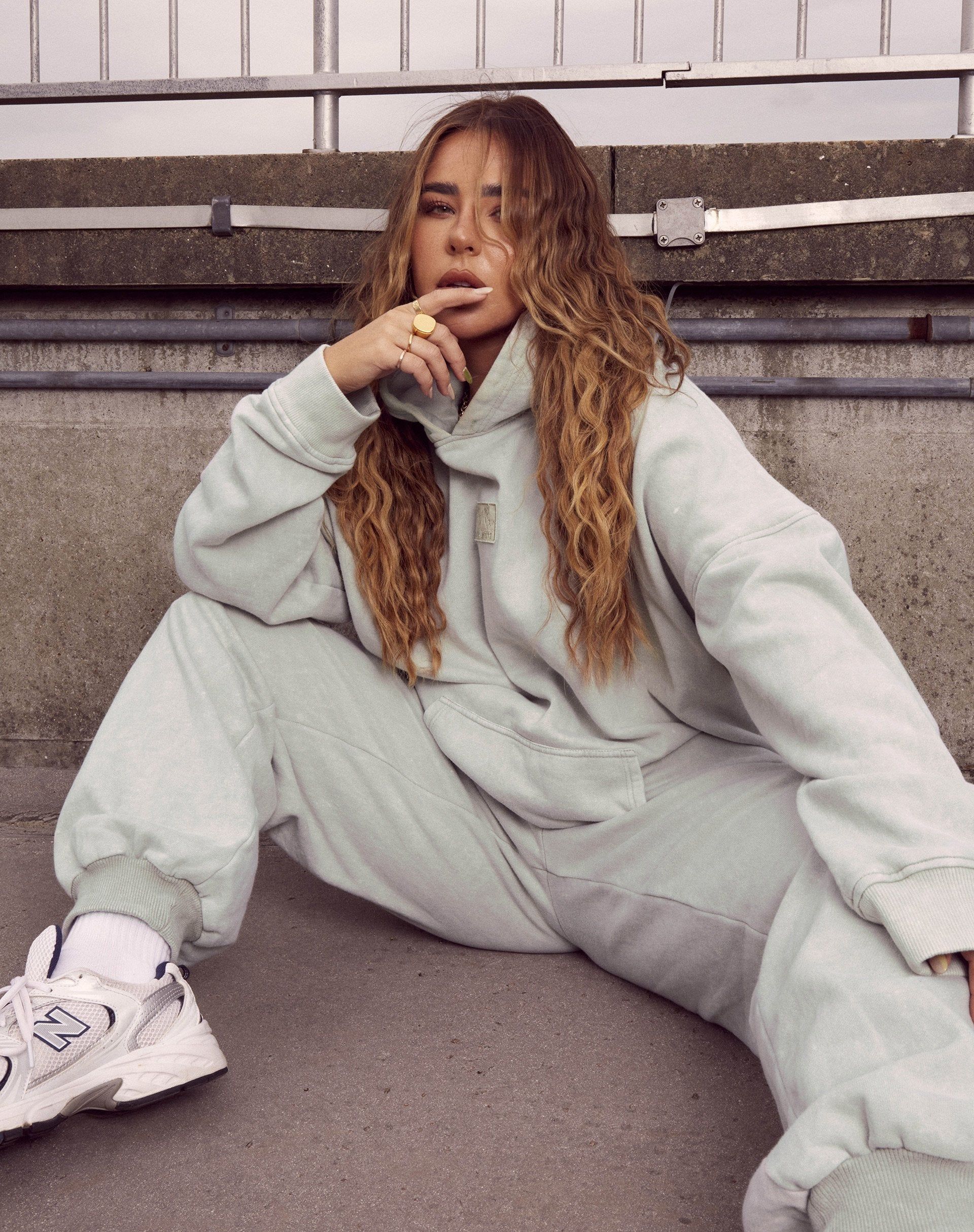 Oversize Hoody in Ecru Cherub L'Amour Label Embro sold by Motel Rocks product image thumbnail 3