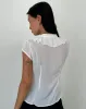 Lada Blouse in White Chiffon sold by Motel Rocks