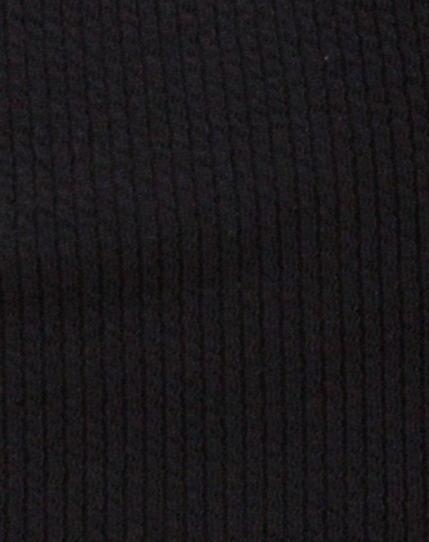 Jasby Bodycon Dress in Black with Silver Hook sold by Motel Rocks product image thumbnail 5