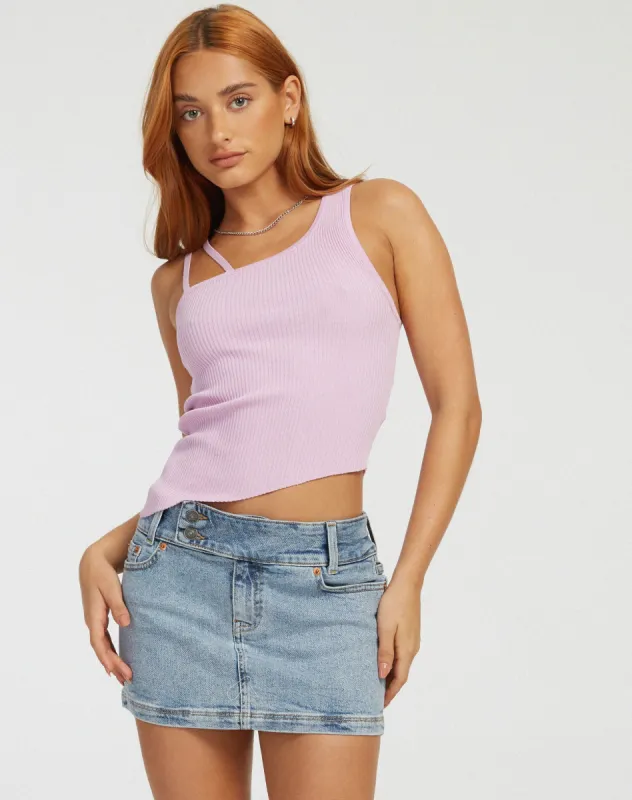 Lanica Top in Lilac sold by Motel Rocks