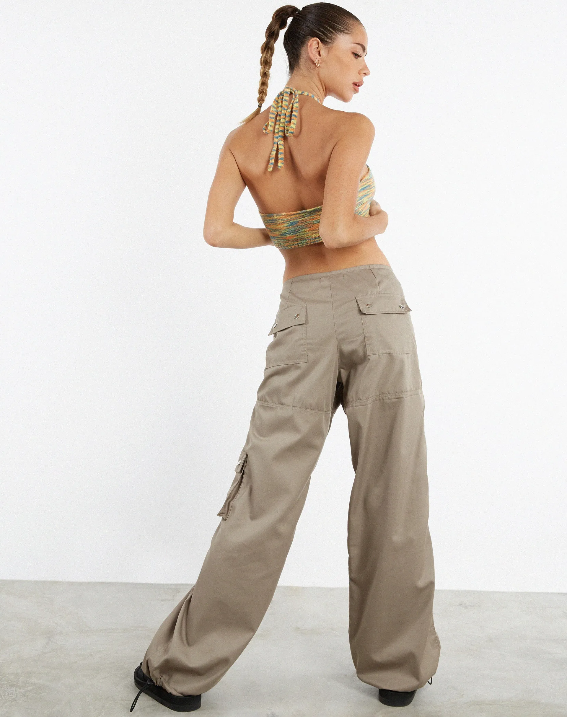 Sheira Crop Top in Mix Space Dye Multi Colour sold by Motel Rocks product image thumbnail 5