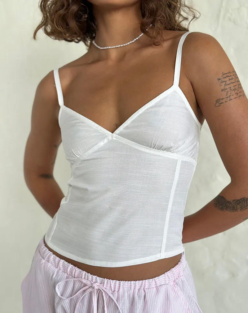 Rey Cami Top in Ivory sold by Motel Rocks product image thumbnail 4