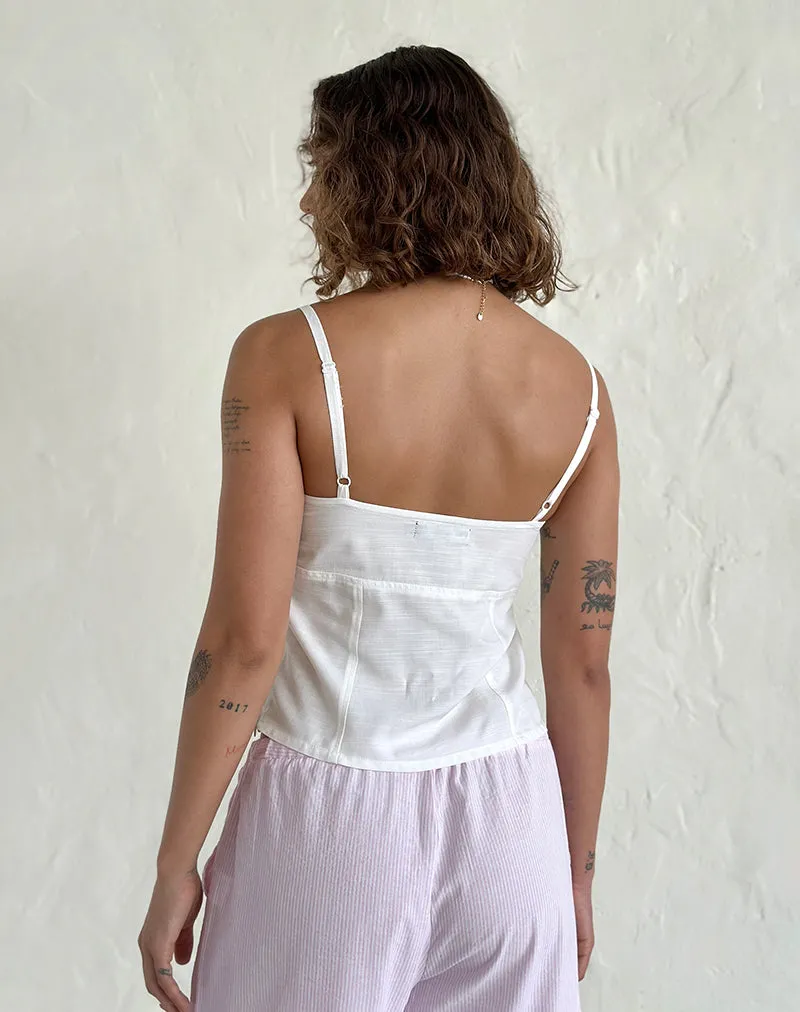 Rey Cami Top in Ivory sold by Motel Rocks product image thumbnail 5