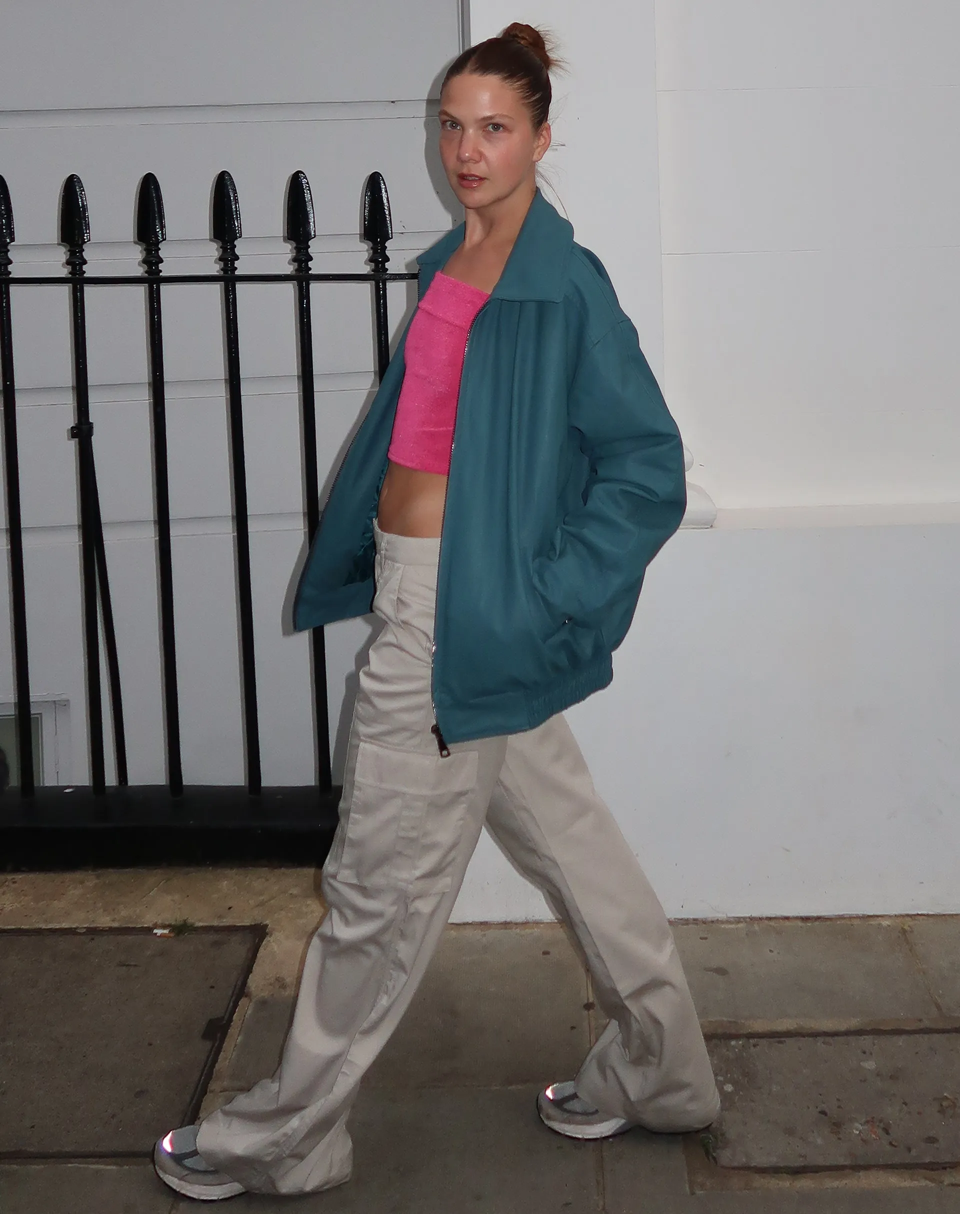 MOTEL X JACQUIE Cavita Jacket in PU Grey Blue sold by Motel Rocks product image thumbnail 2