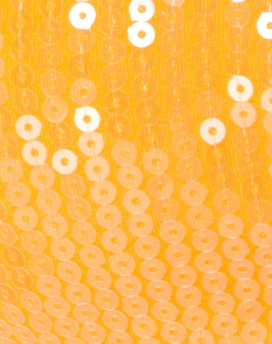 Tindy Crop Top in Tangerine with Clear Sequin sold by Motel Rocks product image thumbnail 5