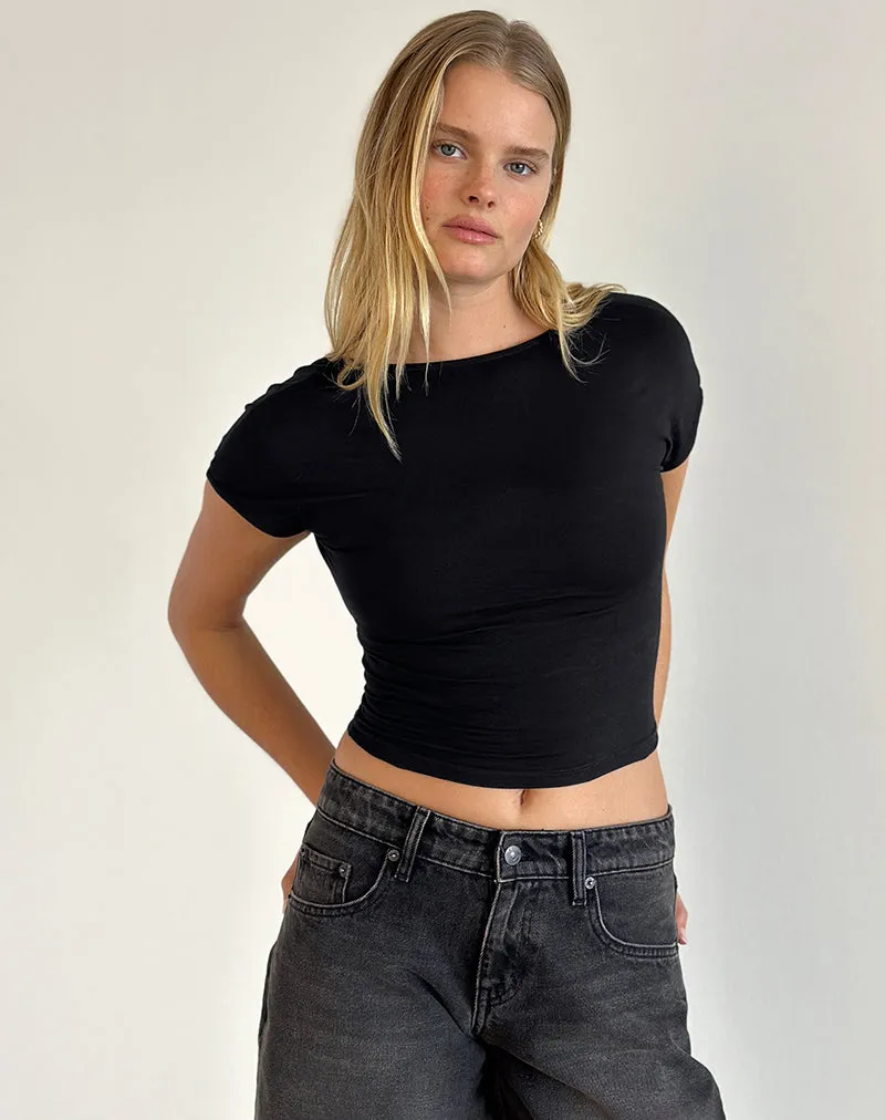 Sipang Tie Back Top in Black sold by Motel Rocks product image thumbnail 4