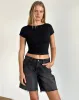 Sipang Tie Back Top in Black sold by Motel Rocks