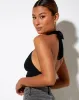 Jica Crop Top in Black sold by Motel Rocks
