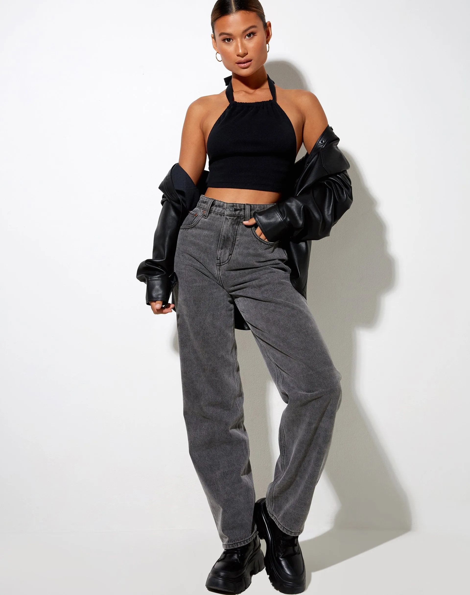 Jica Crop Top in Black sold by Motel Rocks product image thumbnail 3