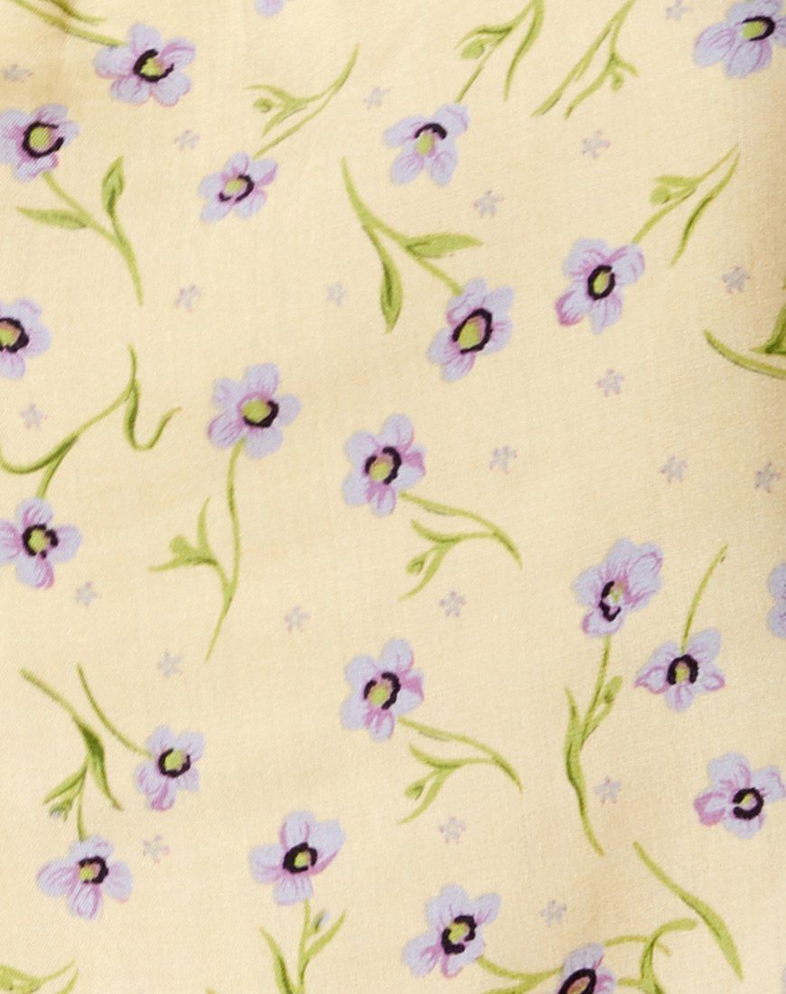 Nolda Top in Wild Flower Lemon Drop sold by Motel Rocks product image thumbnail 5