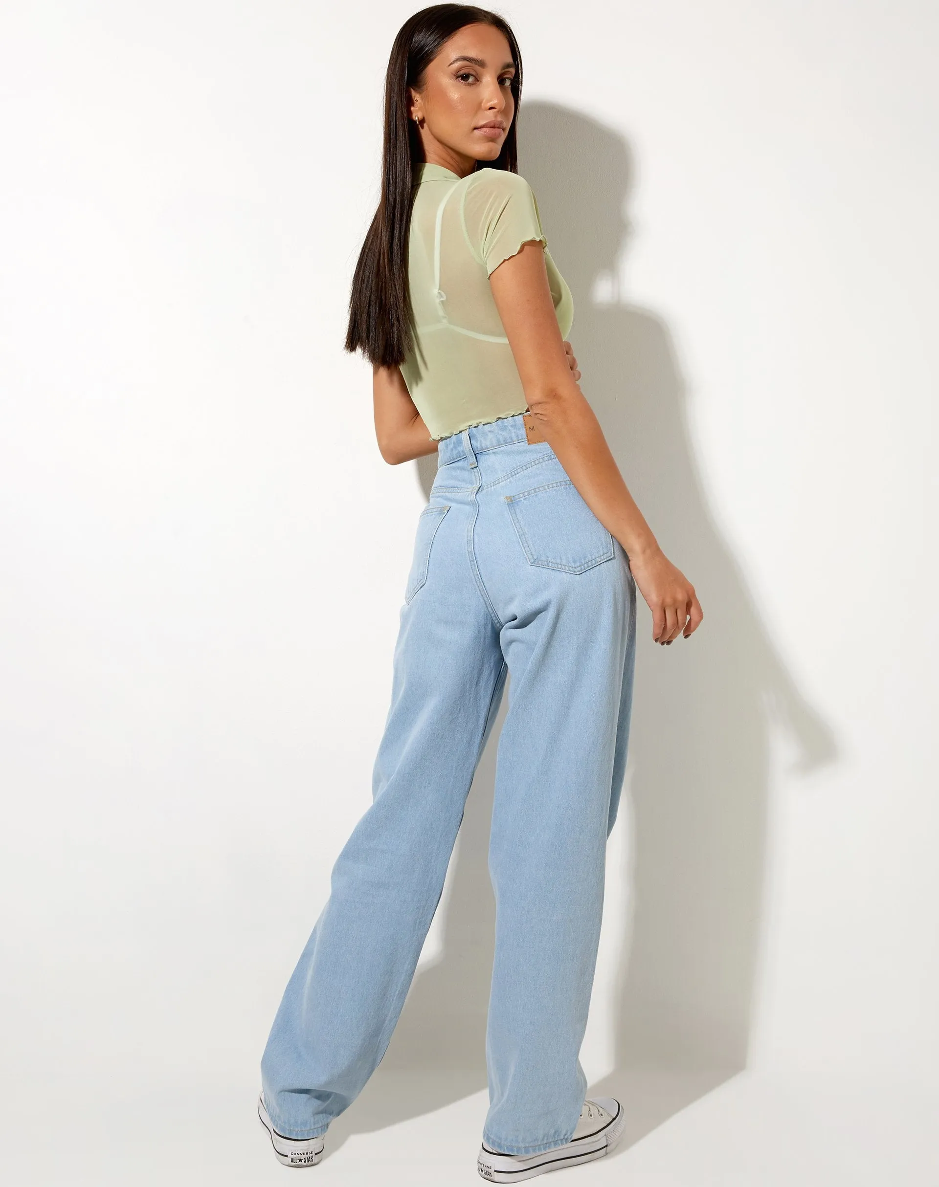 Kella Shirt in Pistachio sold by Motel Rocks product image thumbnail 4