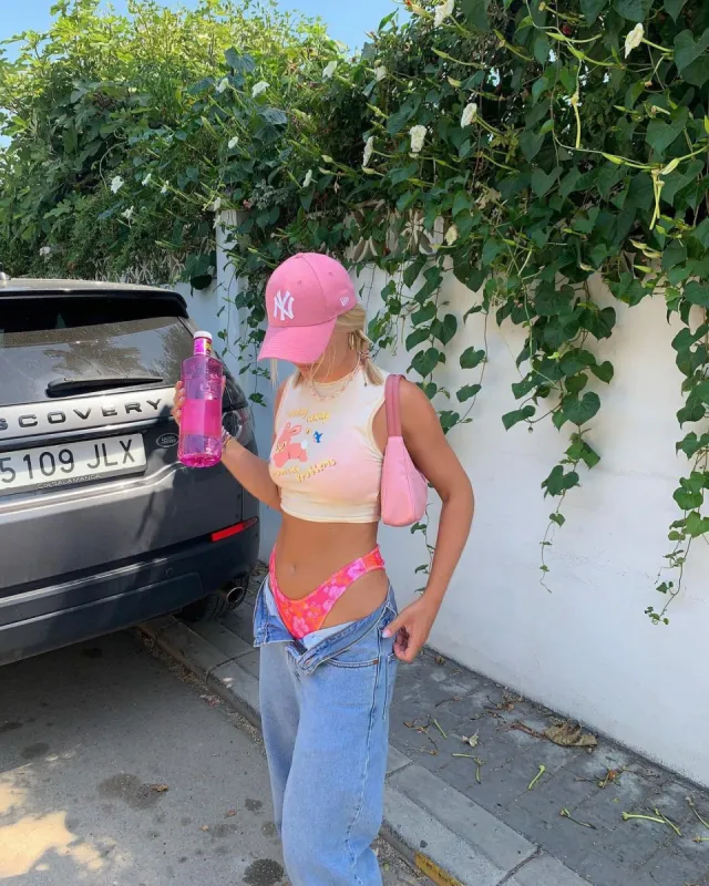 Gimon Crop Top in Buttercream Running Away sold by Motel Rocks