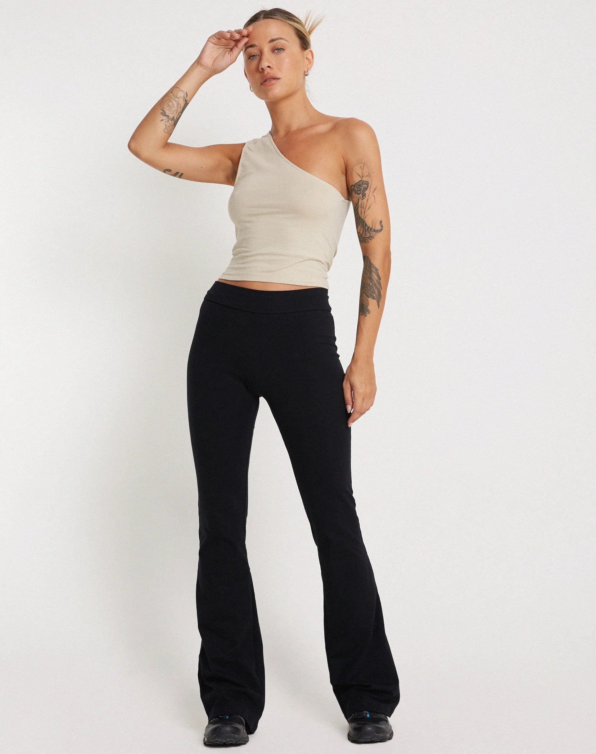 Bay One Shoulder Top in Coconut Milk sold by Motel Rocks product image thumbnail 3