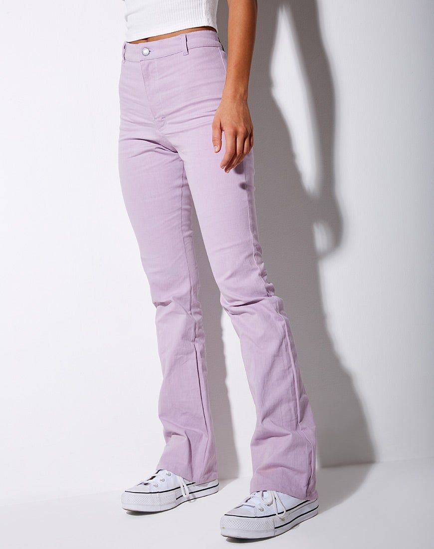 Zoven Trouser in Violet sold by Motel Rocks product image thumbnail 4