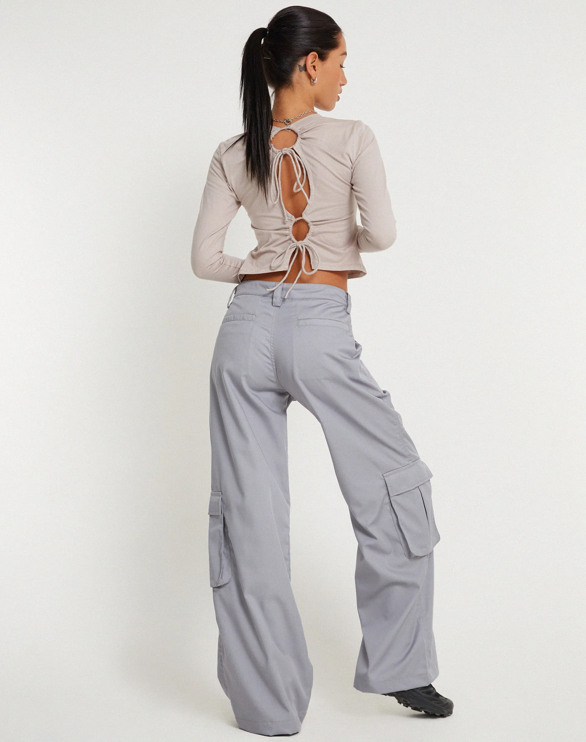 Suratmi Long Sleeve Top in Mushroom sold by Motel Rocks product image thumbnail 3