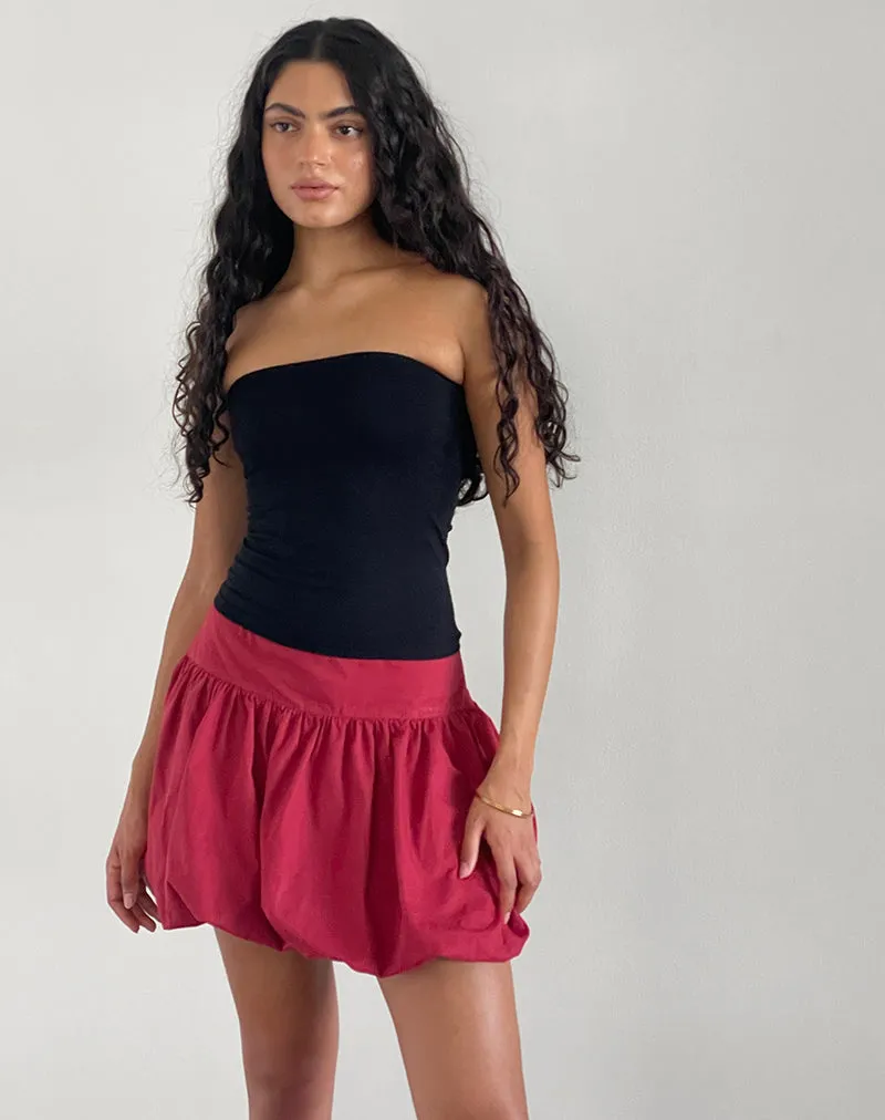 Kiyowo Puffball Mini Skirt in Adrenaline Red sold by Motel Rocks product image thumbnail 3