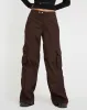 Saul Cargo Trouser in Dark Brown sold by Motel Rocks