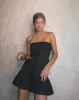 Alden Mini Dress in Tap Shoe Black sold by Motel Rocks
