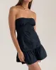 Alden Mini Dress in Tap Shoe Black sold by Motel Rocks
