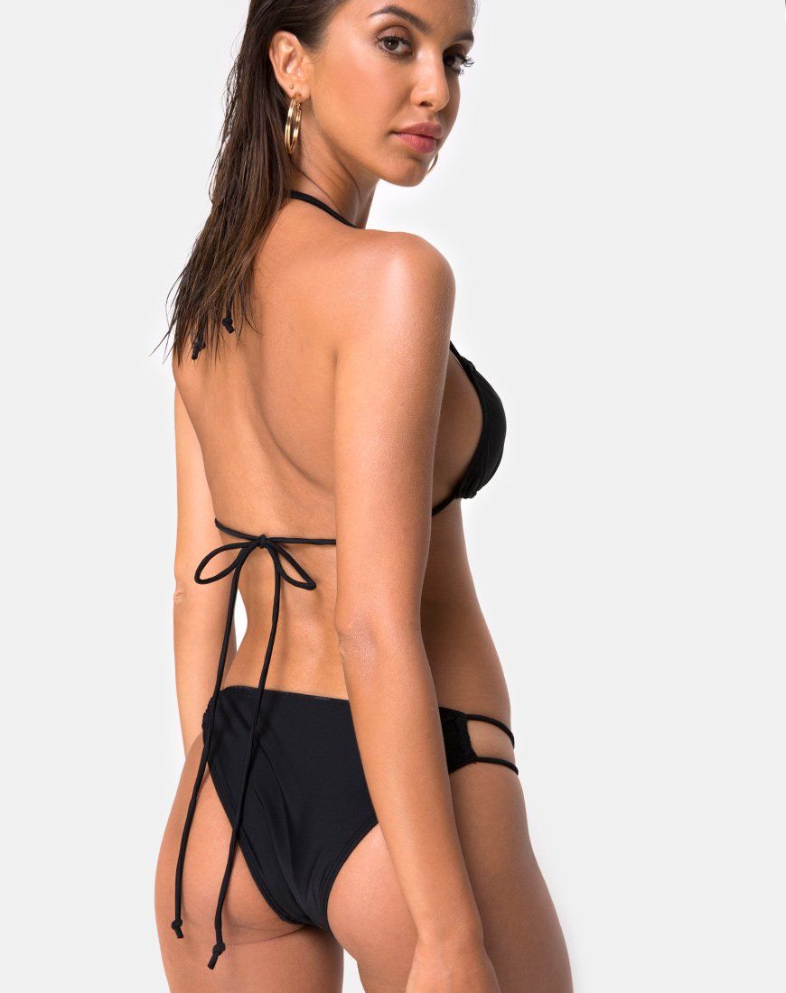 Halow Bikini Bottom in Black sold by Motel Rocks product image thumbnail 5