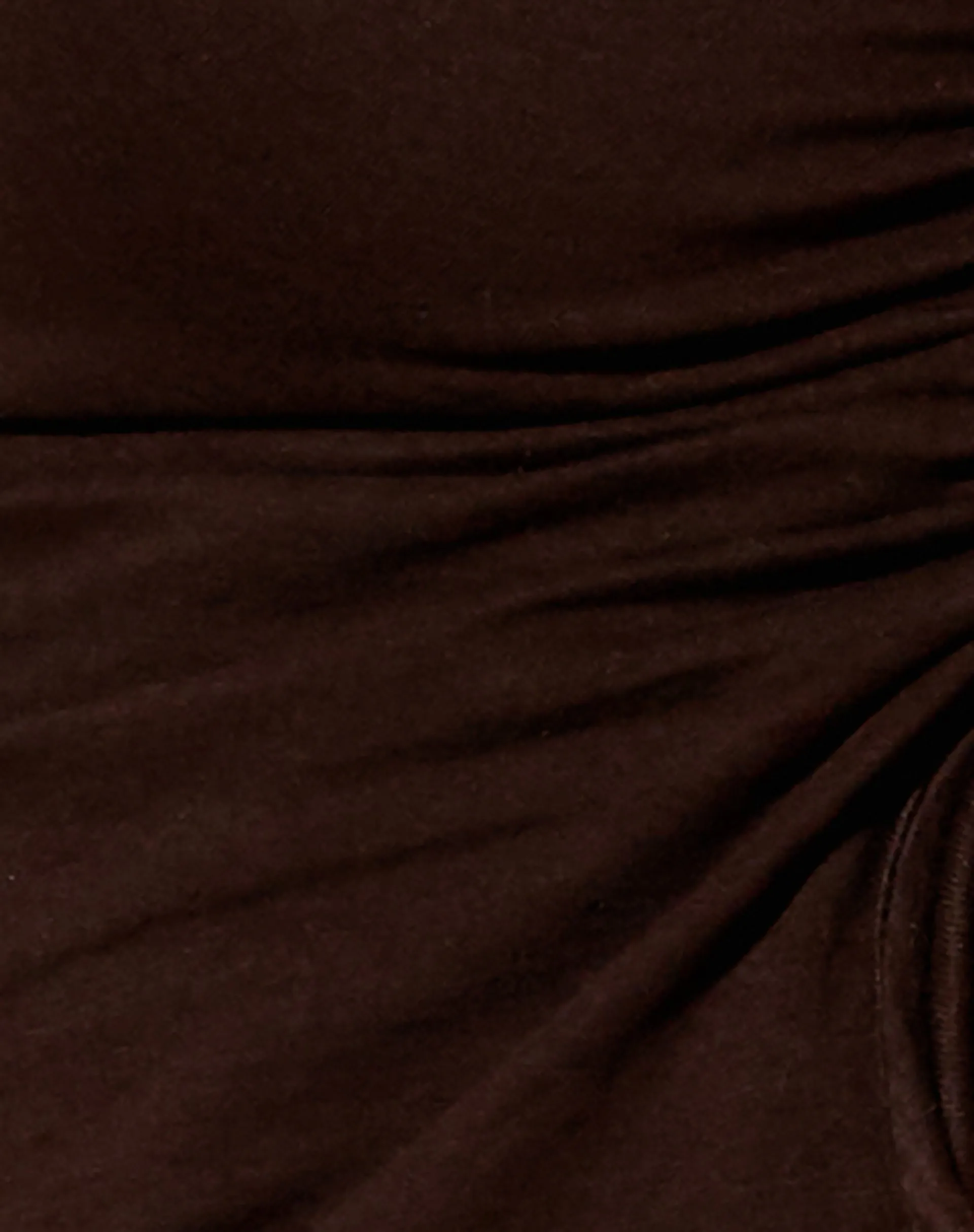 Dapa Crop Top in Lycra Bitter Chocolate sold by Motel Rocks product image thumbnail 5