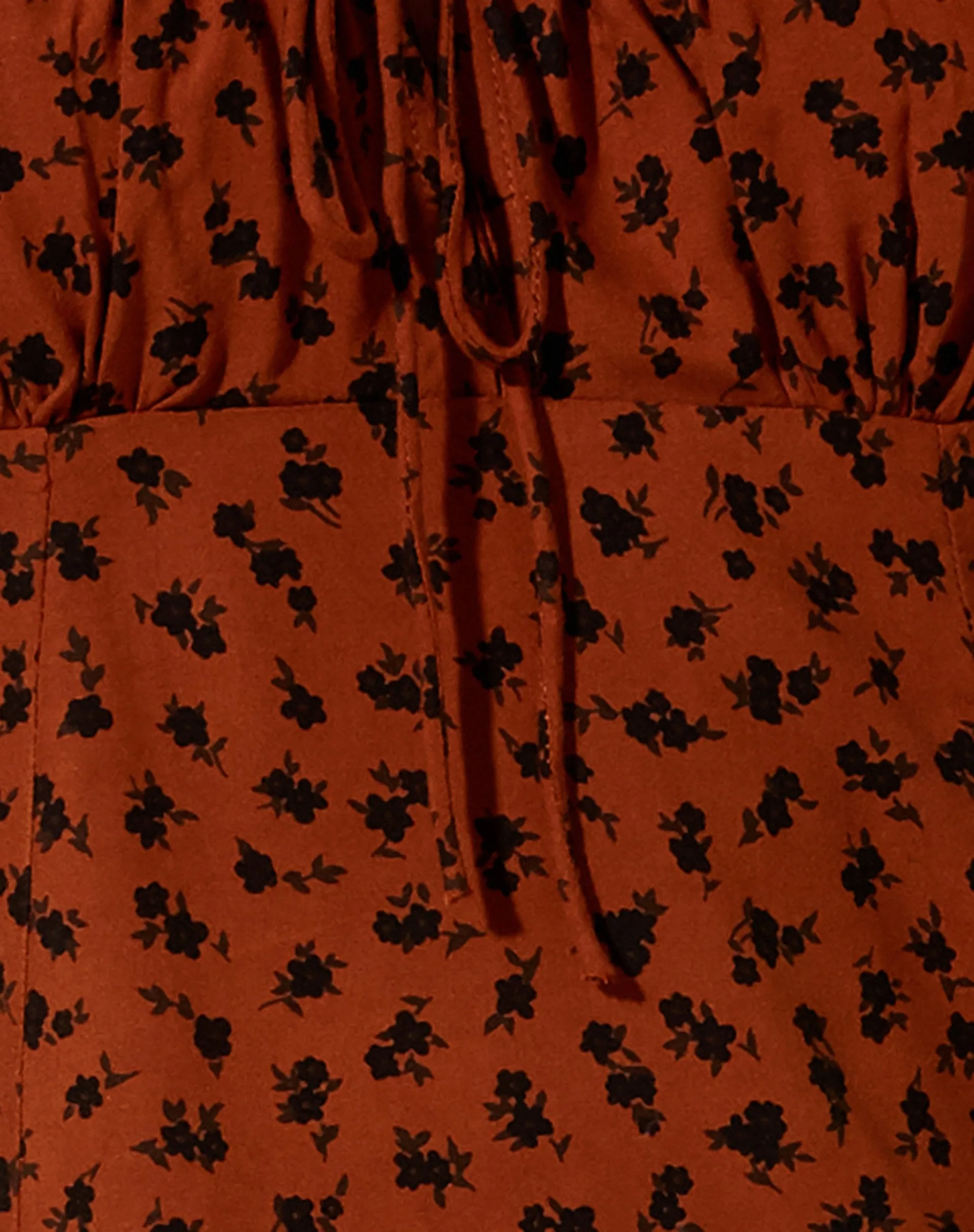 Famala Mini Dress in Dainty Daisy Bombay Brown sold by Motel Rocks product image thumbnail 5