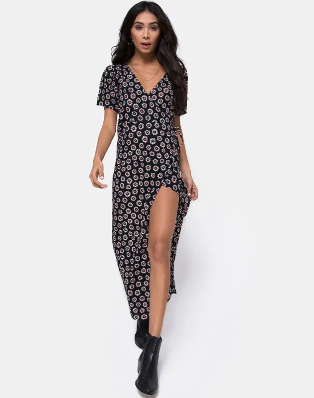 Riva Maxi Dress in Dancing Daisy made by Motel Rocks