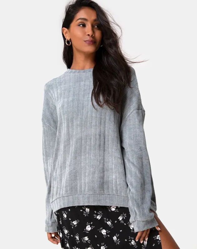 Jama Jumper in Knit Silver made by Motel Rocks