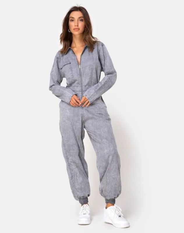 Brody Boiler Suit in Stone Wash sold by Motel Rocks