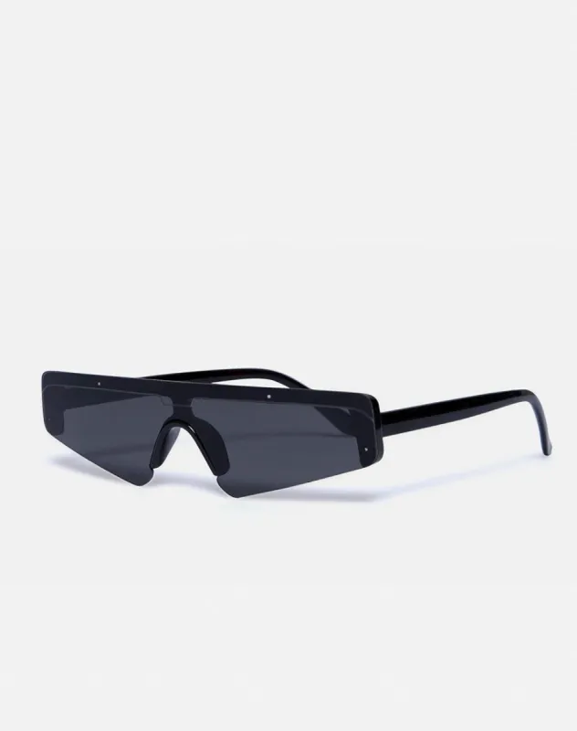 Cyber Sunglasses in Black sold by Motel Rocks