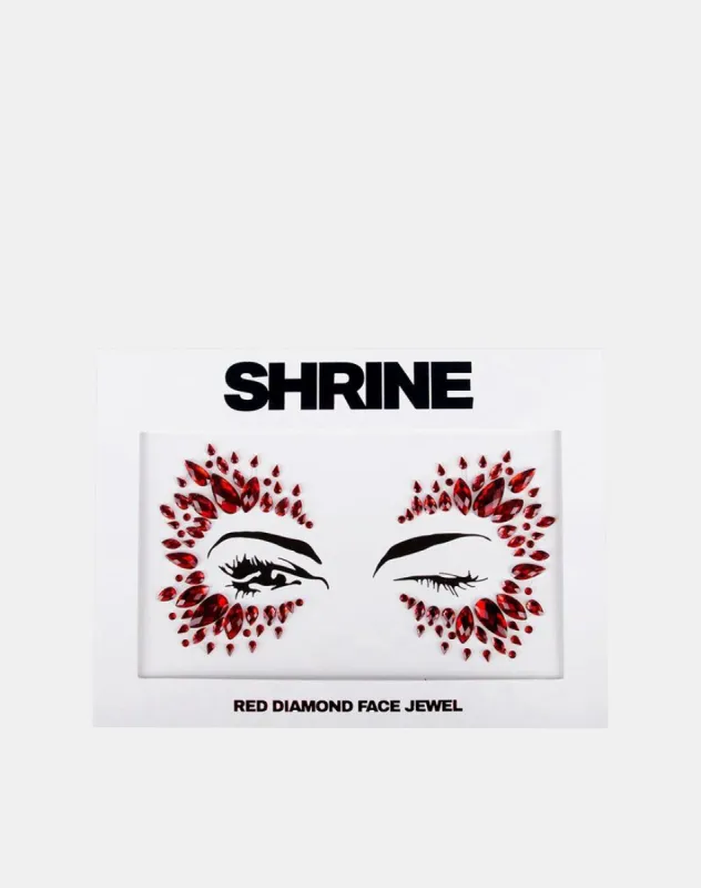 Red Diamond Face Jewel by Gypsy Shrine sold by Motel Rocks