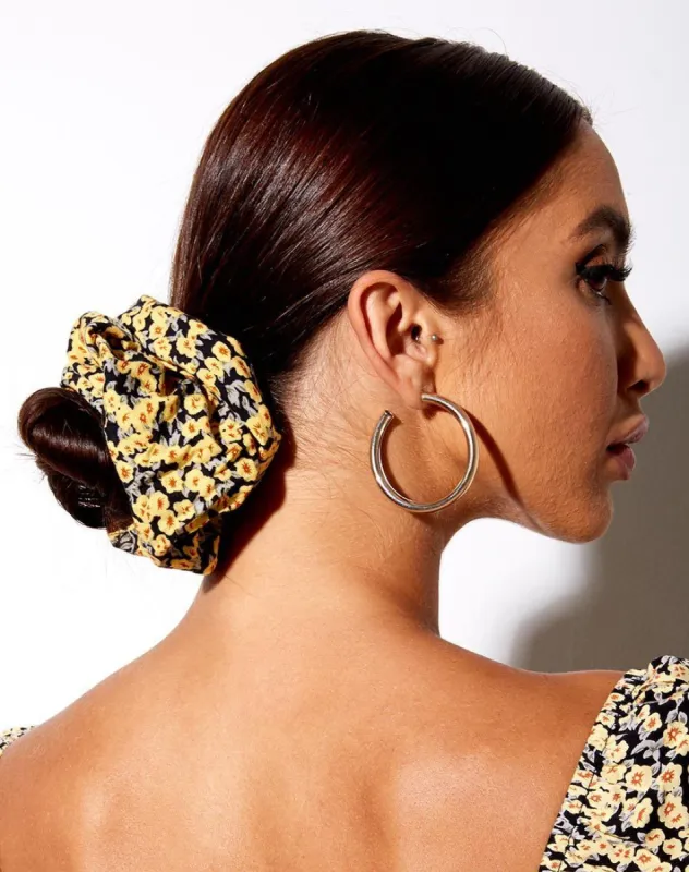 XL Scrunchie in Mini Bloom Yellow sold by Motel Rocks