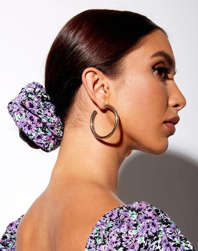 XL Scrunchie in Lilac Blossom sold by Motel Rocks