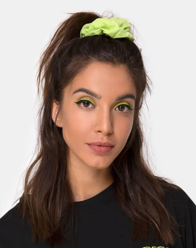 Scrunchie in Lime sold by Motel Rocks