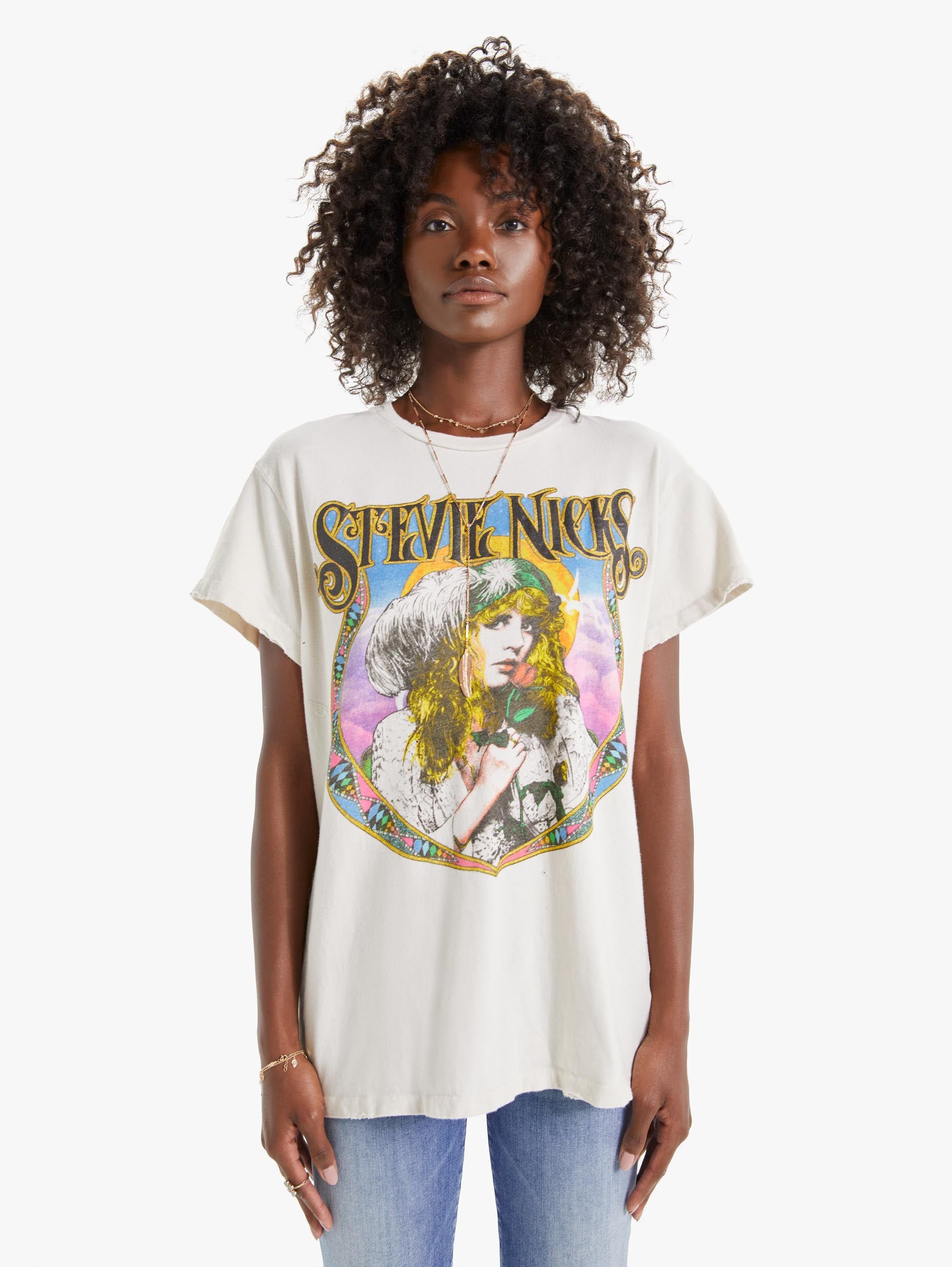 MadeWorn Stevie Nicks Tee - White sold by MOTHER