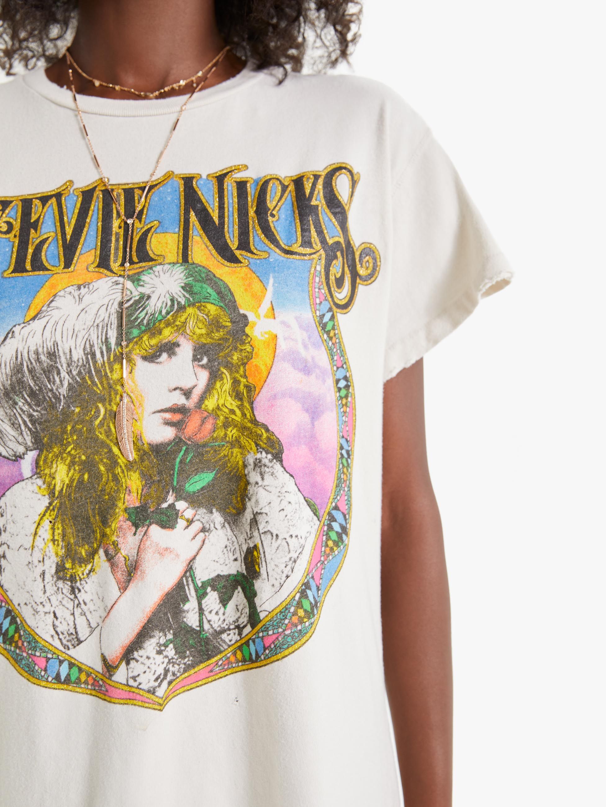 MadeWorn Stevie Nicks Tee - White sold by MOTHER product image thumbnail 6