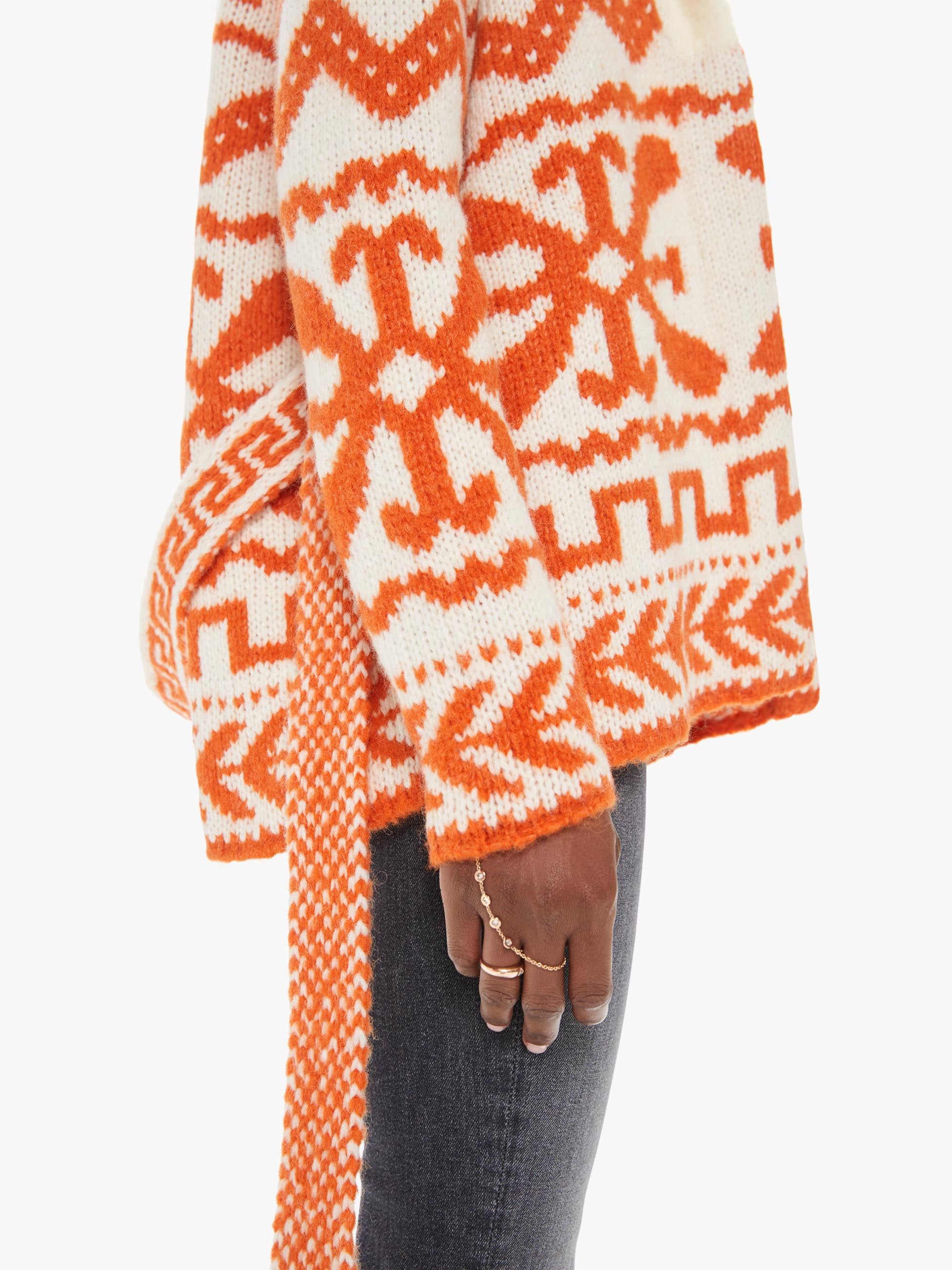 The Belted Short Cardigan - Pretty As A Peach sold by MOTHER product image thumbnail 8