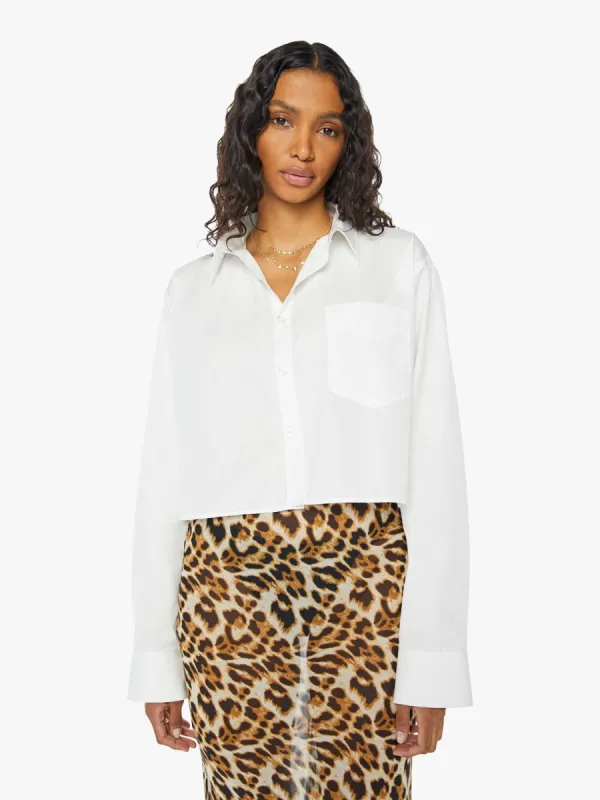 SPRWMN Cropped Button Up - White made by SPRWMN