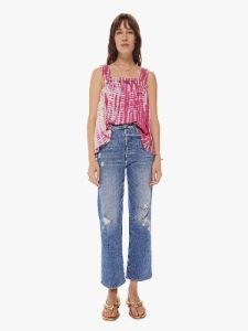 Natalie Martin Jasmine Top - Tie Dye Pink sold by MOTHER