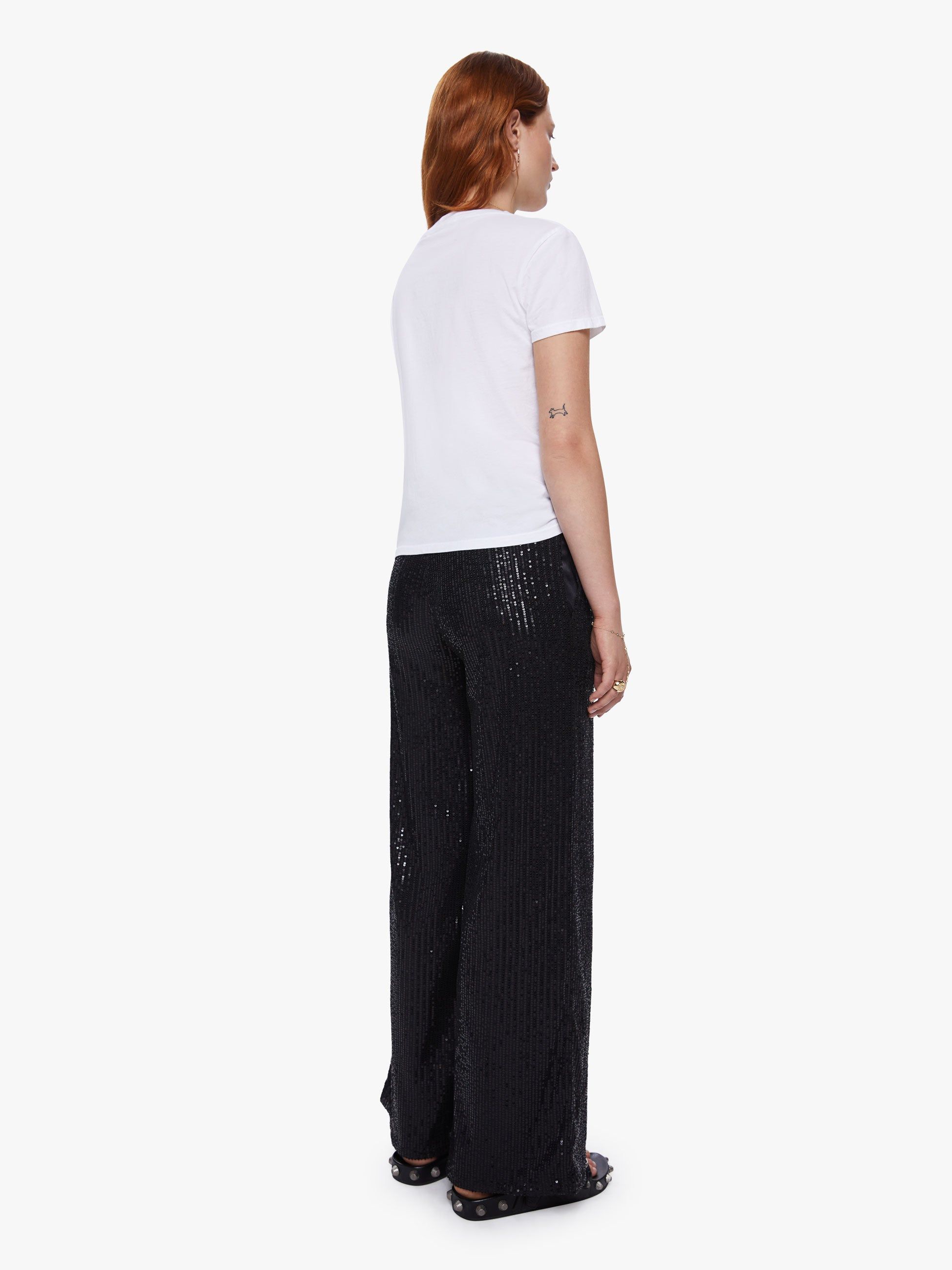 SPRWMN Wide Leg Pant - Black sold by MOTHER product image thumbnail 4