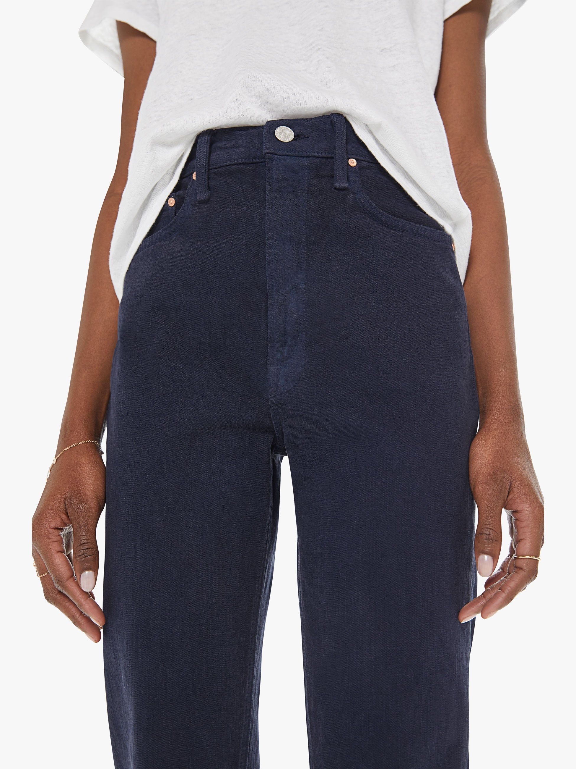 High Waisted Study Skimp - Blue Graphite sold by MOTHER product image thumbnail 5