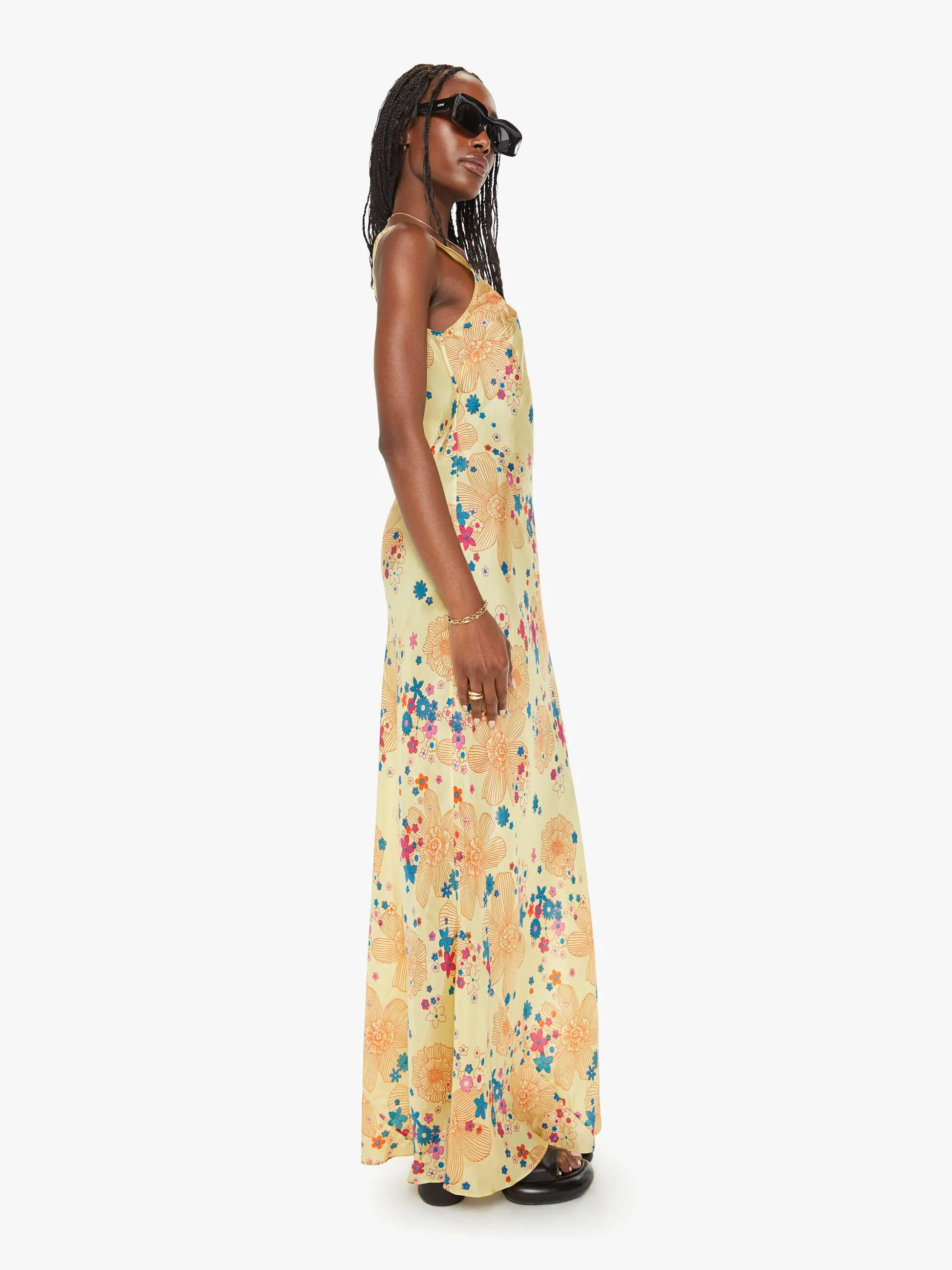 Alix Of Bohemia Adele Silk Dress - Yellow Lemon sold by MOTHER product image thumbnail 3