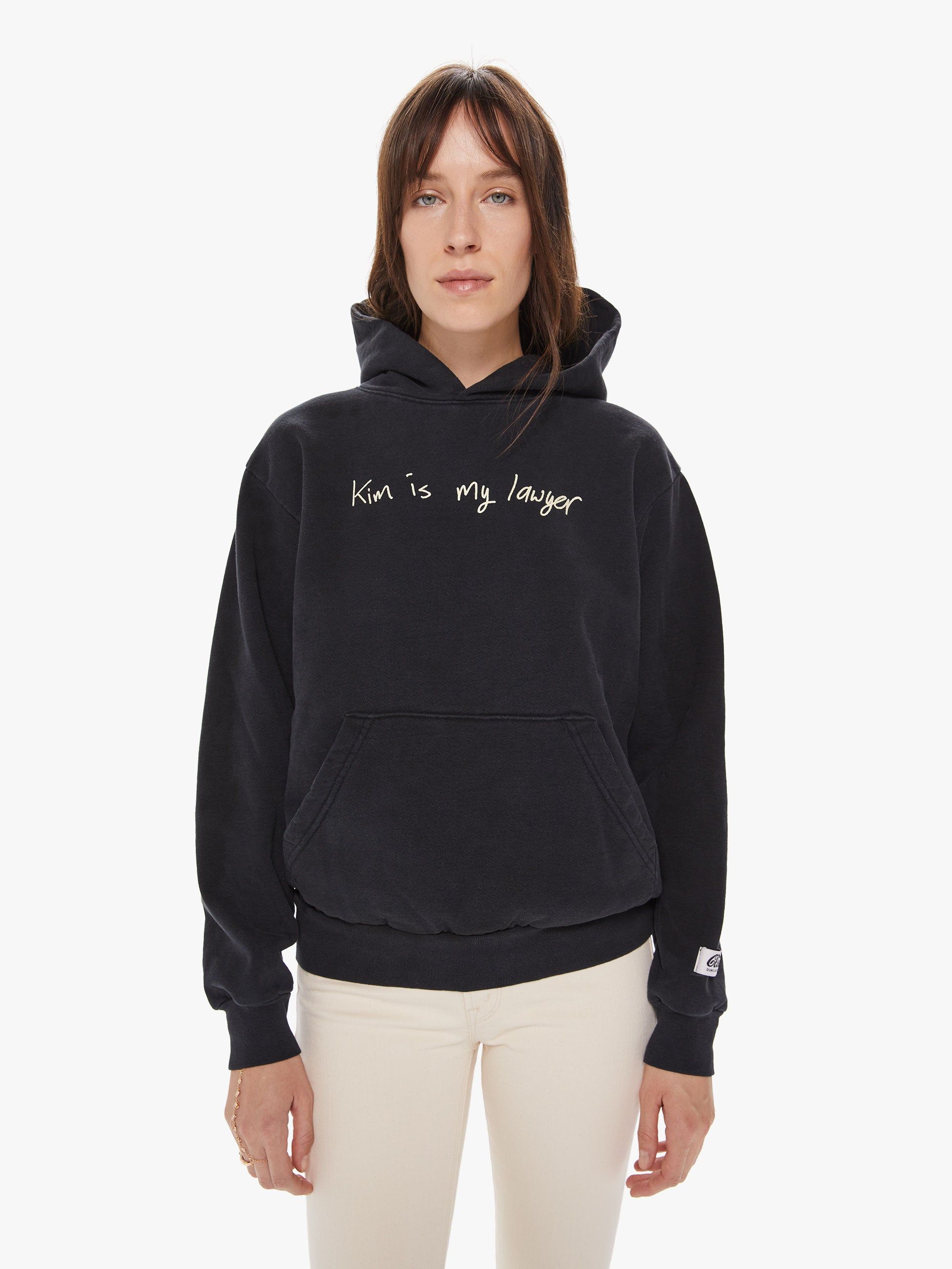 Cloney Kim Is My Lawyer Pullover Hoodie - Black sold by MOTHER