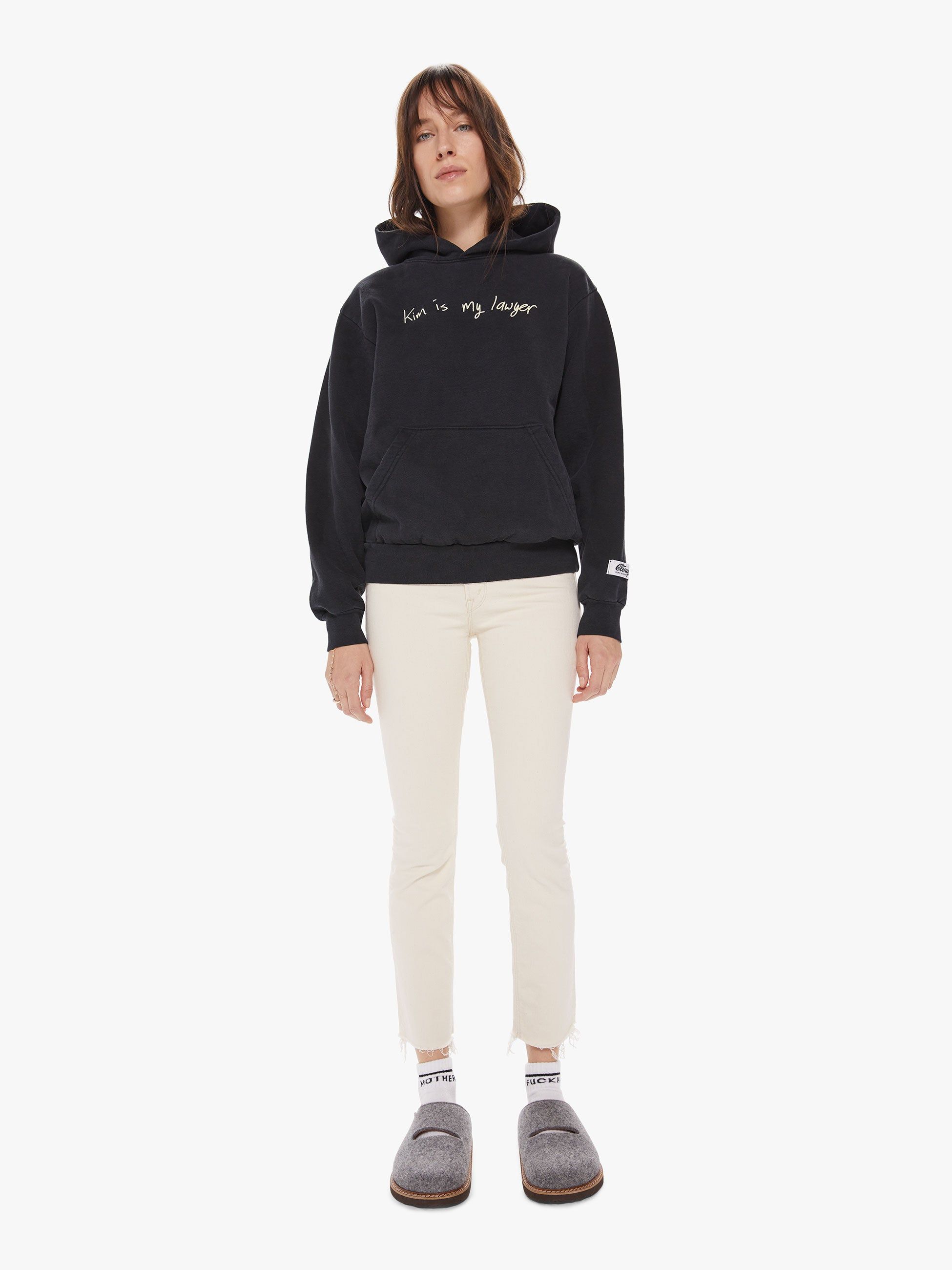 Cloney Kim Is My Lawyer Pullover Hoodie - Black sold by MOTHER product image thumbnail 4