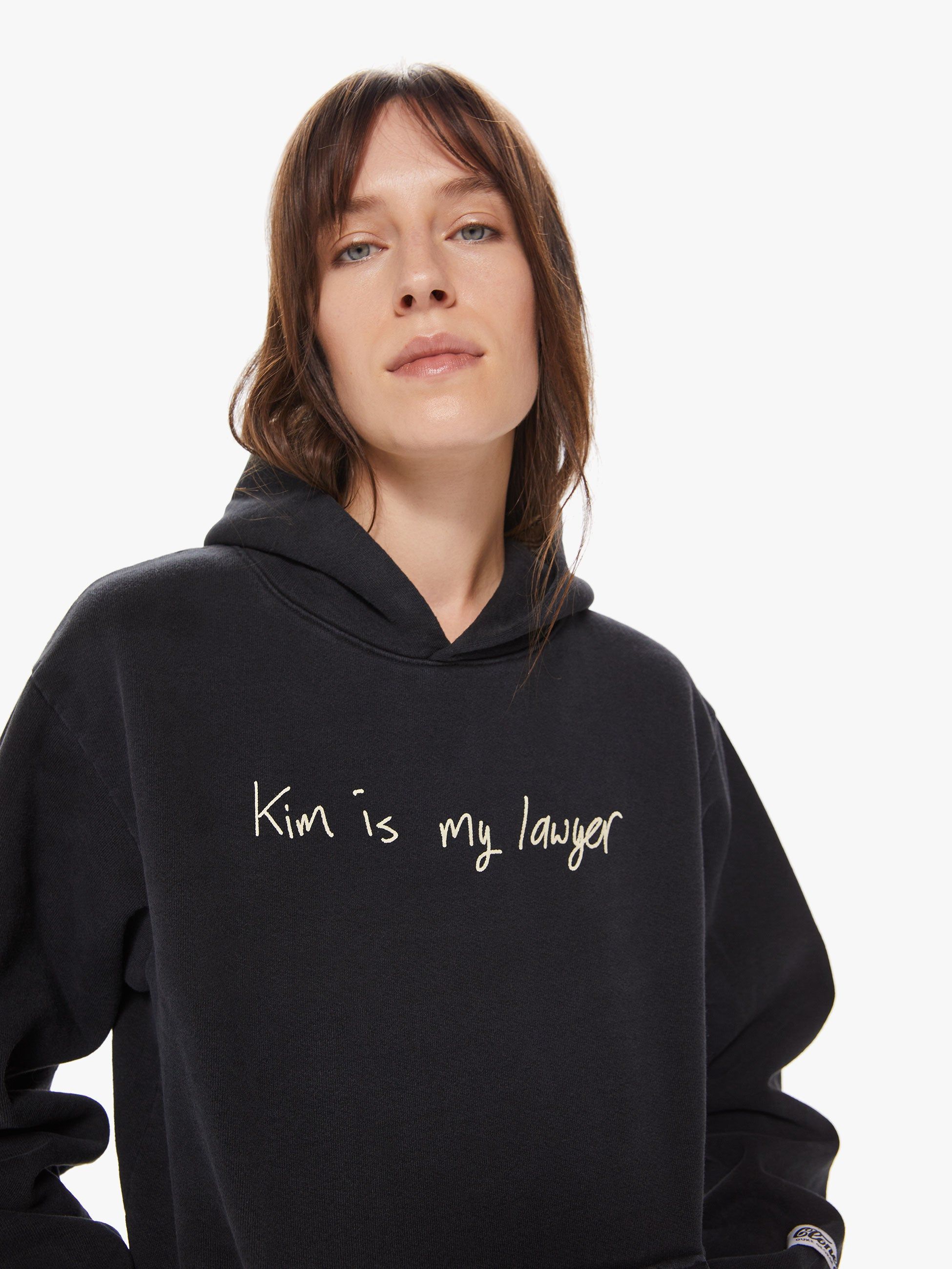 Cloney Kim Is My Lawyer Pullover Hoodie - Black sold by MOTHER product image thumbnail 5