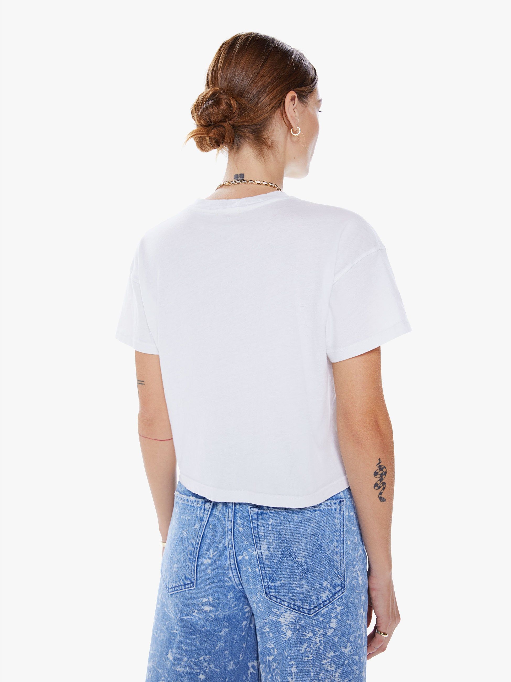The Grab Bag Crop Tee - St. Barts sold by MOTHER product image thumbnail 4