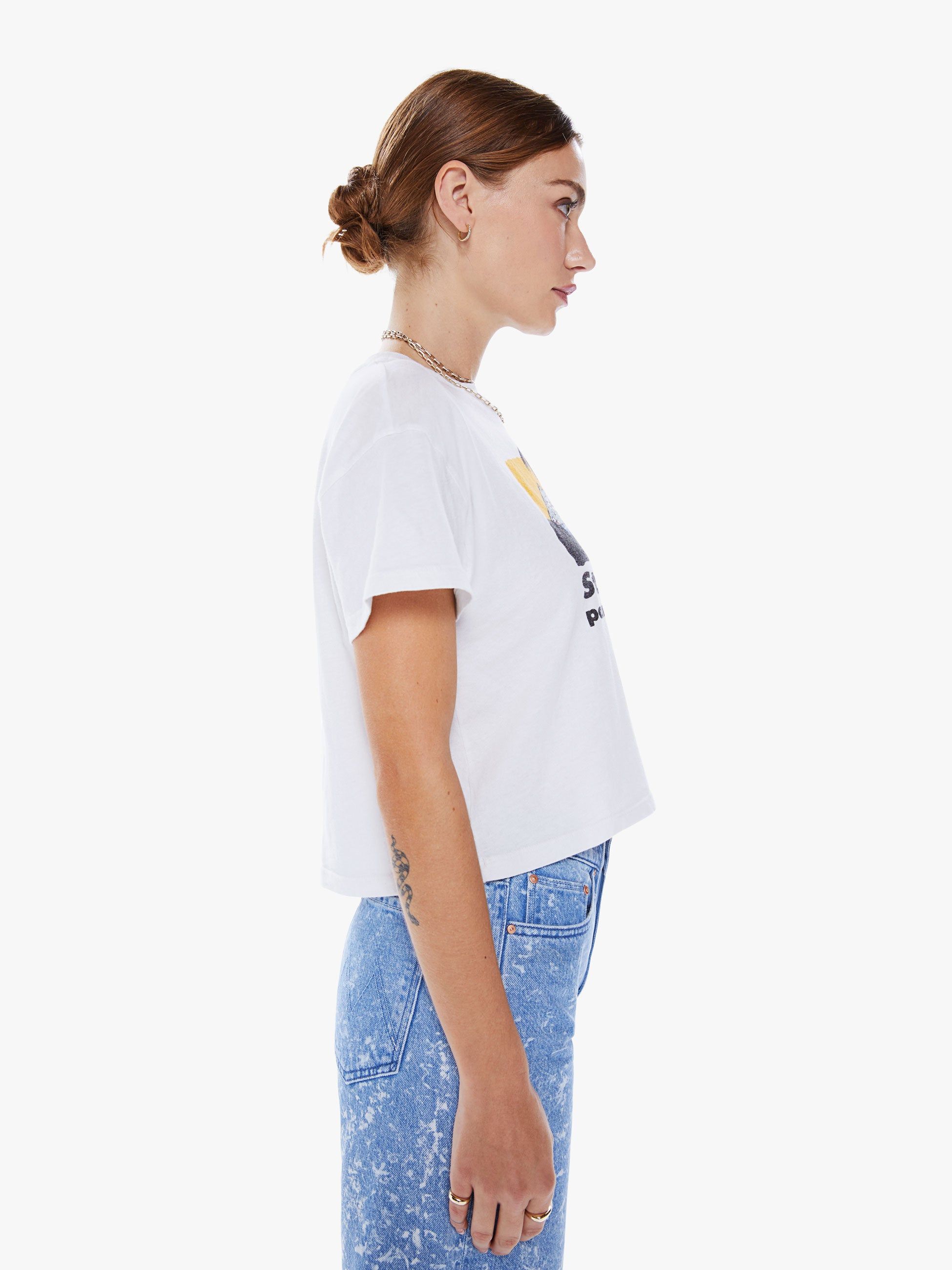 The Grab Bag Crop Tee - St. Barts sold by MOTHER product image thumbnail 3