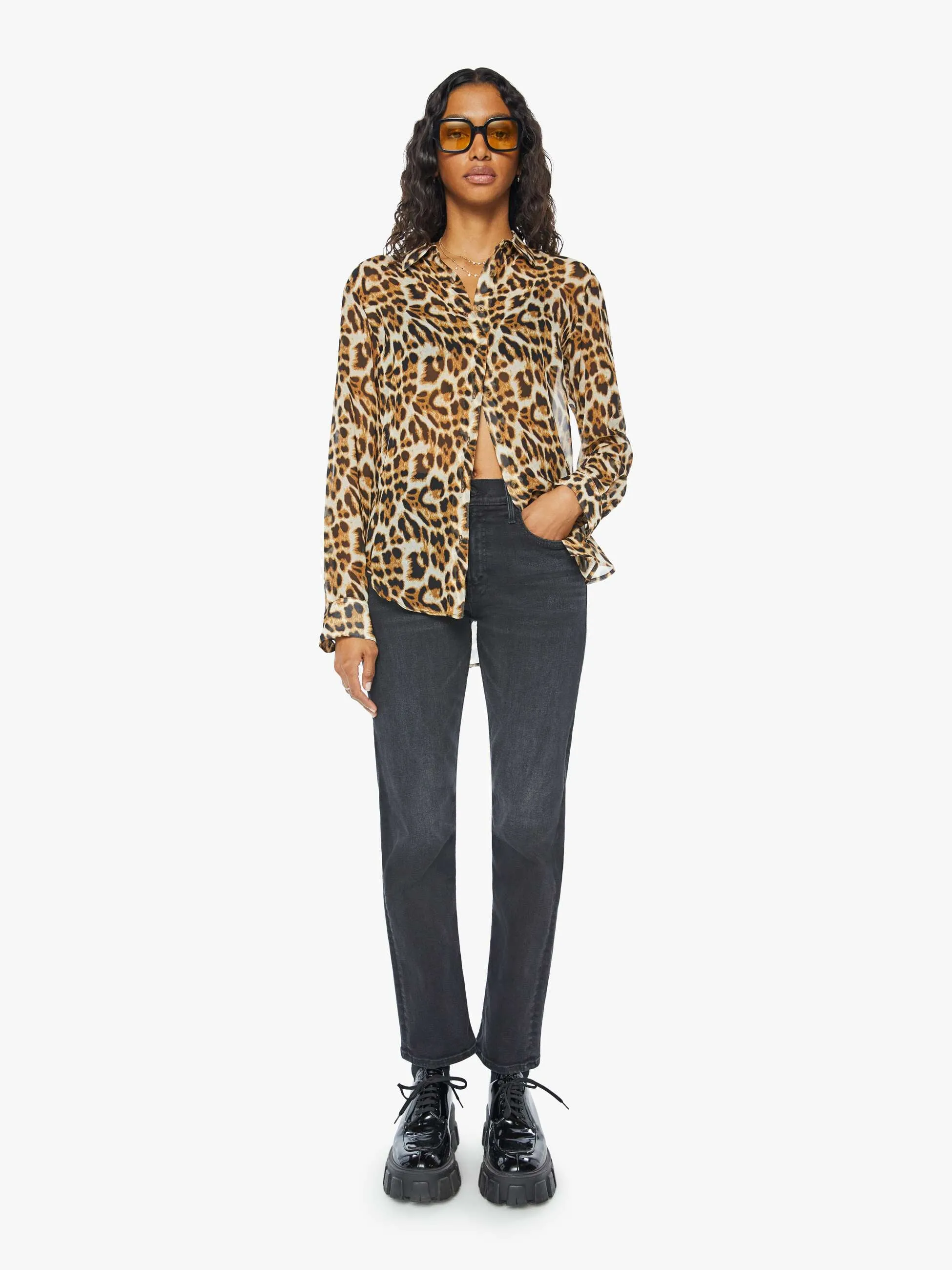 SPRWMN Fitted Button Up - Leopard sold by MOTHER product image thumbnail 5